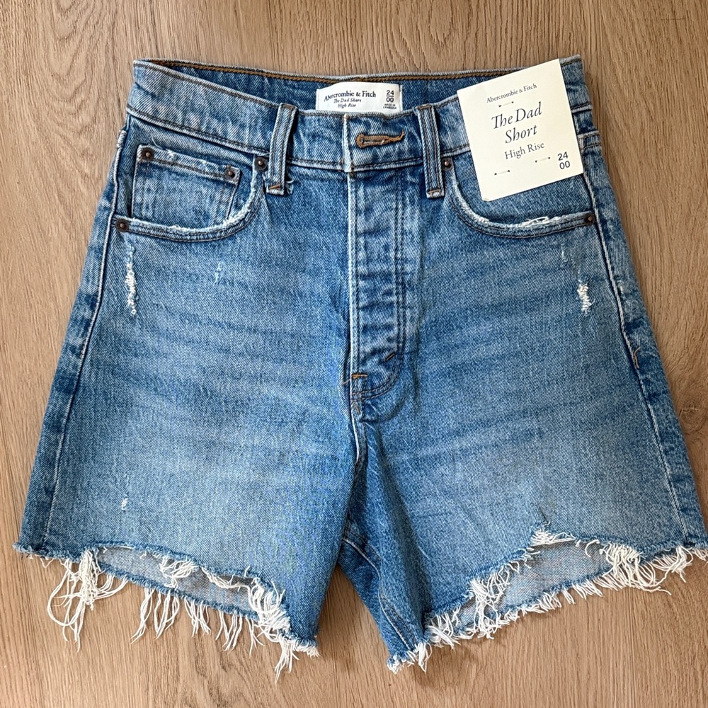Abercrombie & Fitch The Dad Short High Rise cutoffs